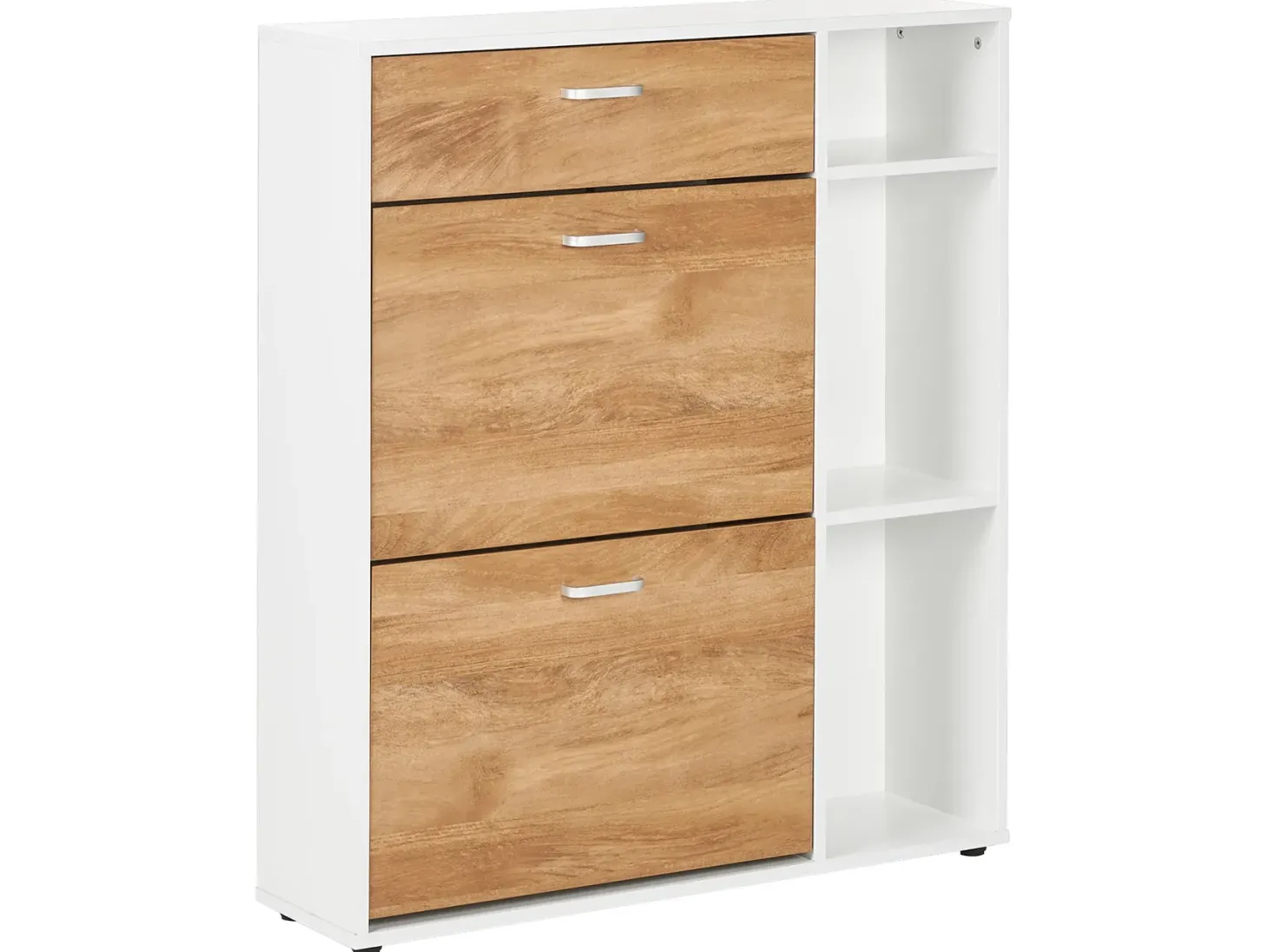 Skoskab MACKAY Lysebrun/hvid