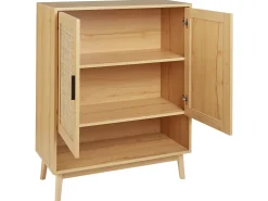 Skoskab PEROTE Rattan Lysebrun