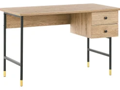 Skrivebord ABILEN Lysebrun 120 cm 60 cm med skuffer