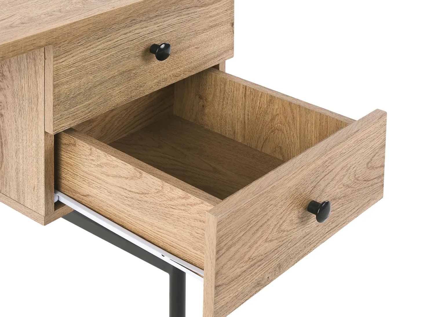 Skrivebord ABILEN Lysebrun 120 cm 60 cm med skuffer