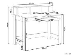 Skrivebord ALVAR 111 cm 60 cm