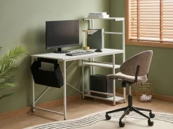 Skrivebord ARAMINGO Hvid 120 cm 60 cm med opbevaring