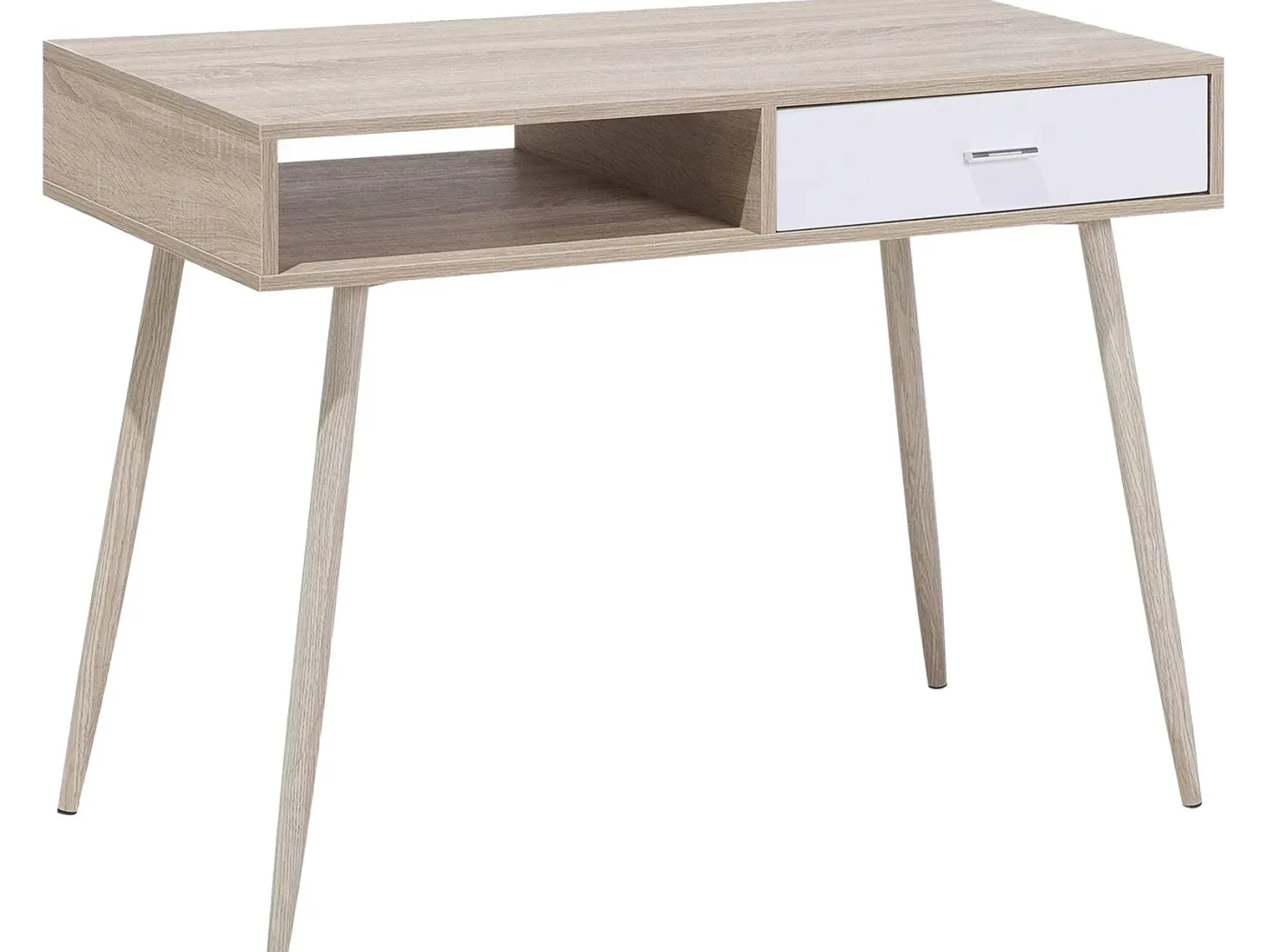 Skrivebord DEORA Lysebrun 100 cm 48 cm med skuffer