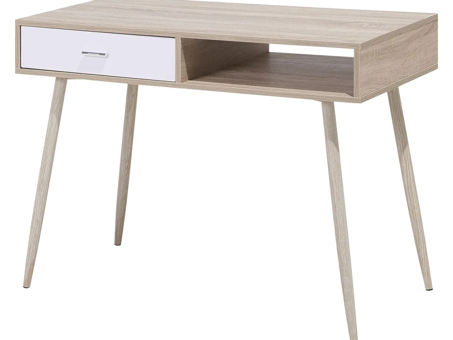 Skrivebord DEORA Lysebrun 100 cm 48 cm med skuffer