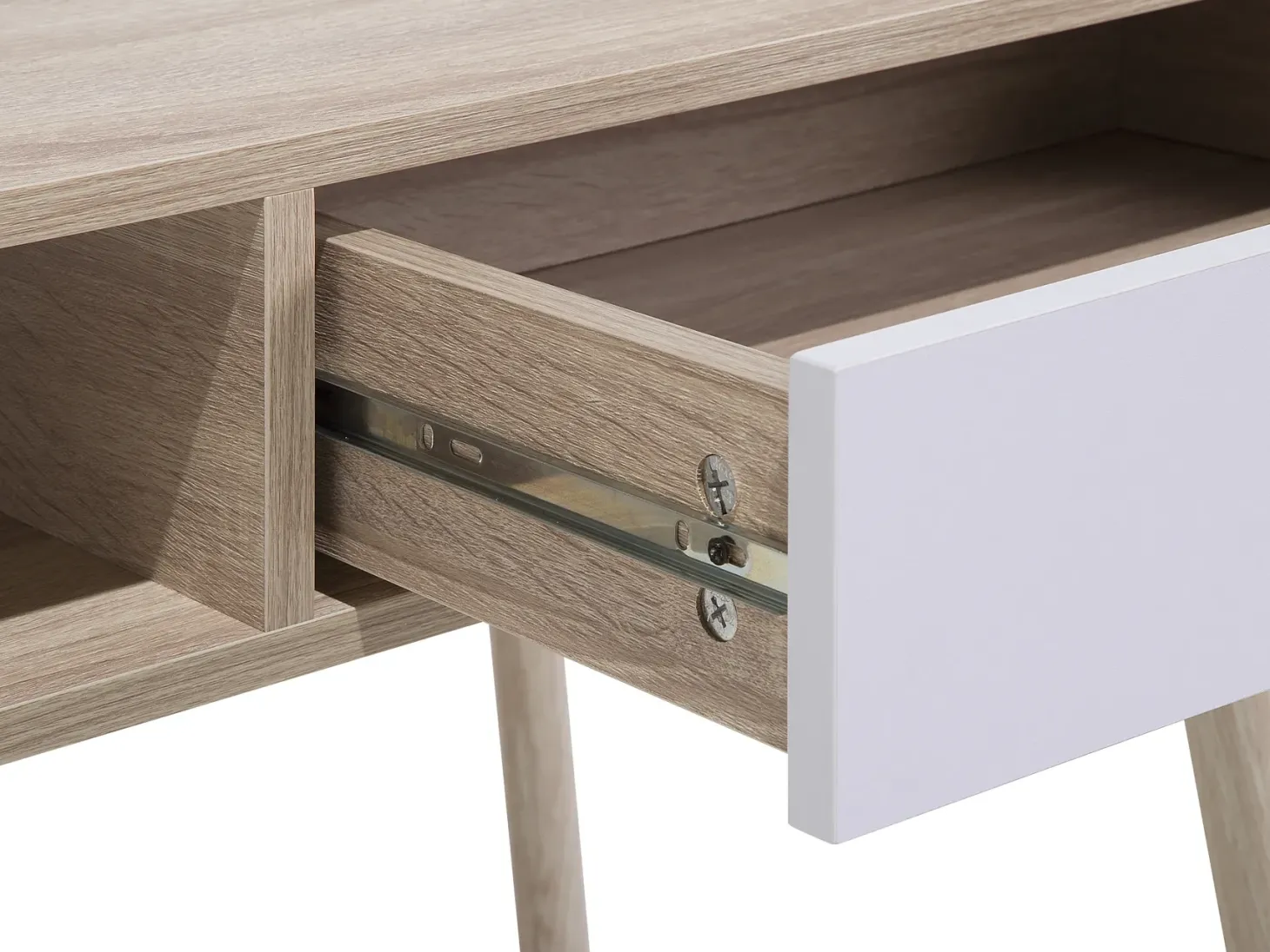 Skrivebord DEORA Lysebrun 100 cm 48 cm med skuffer