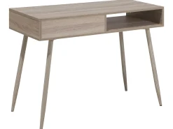 Skrivebord DEORA Lysebrun 100 cm 48 cm med skuffer