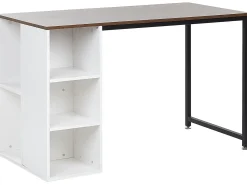 Skrivebord DESE Brun/hvid 120 cm 60 cm