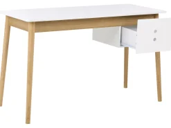 Skrivebord FENESTRA Lysebrun/hvid 120 cm 50 cm