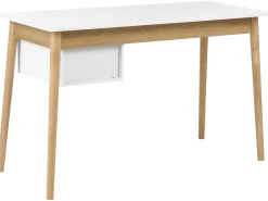 Skrivebord FENESTRA Lysebrun/hvid 120 cm 50 cm