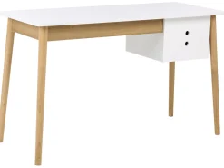 Skrivebord FENESTRA Lysebrun/hvid 120 cm 50 cm