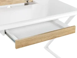 Skrivebord FOCUS Hvid 120 cm 60 cm med skuffer