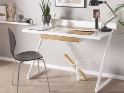 Skrivebord FOCUS Hvid 120 cm 60 cm med skuffer