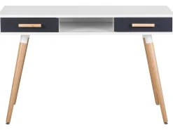 Skrivebord FRISCO Grå 120 cm 45 cm med skuffer