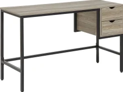 Skrivebord GRANT Lysebrun 120 cm 48 cm med skuffer