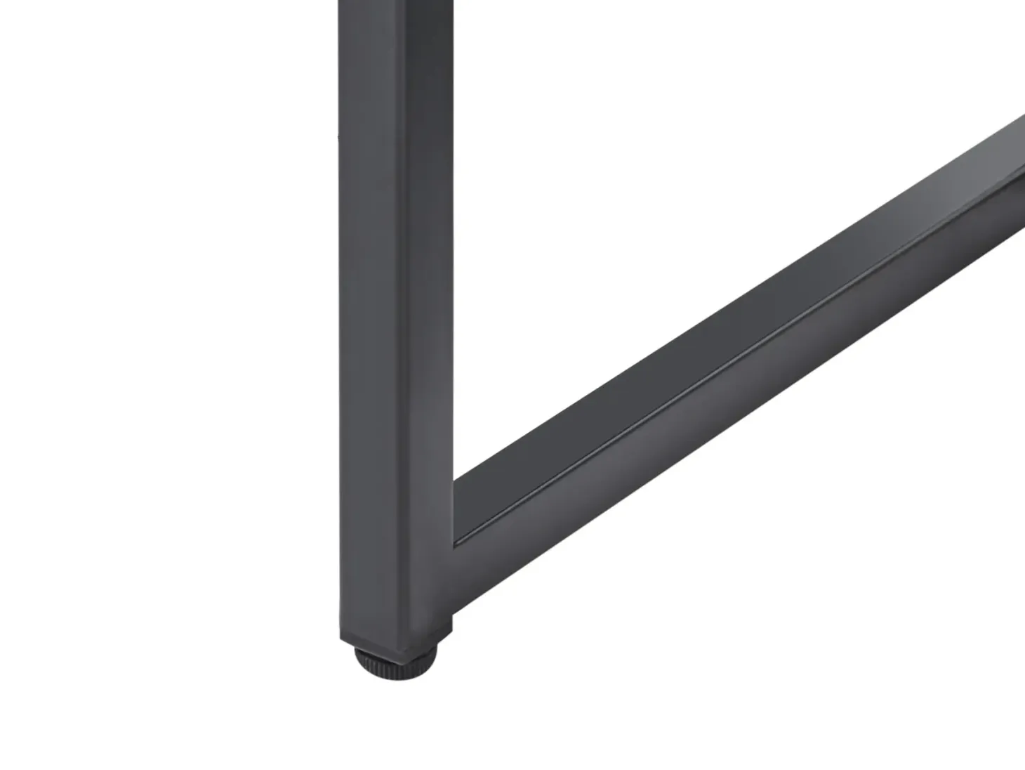 Skrivebord HARJO Sort 100 cm 50 cm med opbevaring