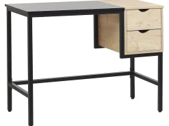 Skrivebord HARPER Sort 100 cm 48 cm med skuffer