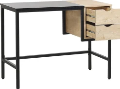 Skrivebord HARPER Sort 100 cm 48 cm med skuffer
