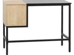 Skrivebord HARPER Sort 100 cm 48 cm med skuffer