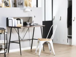 Skrivebord HASTINGS Brun/sort 100 cm 52 cm