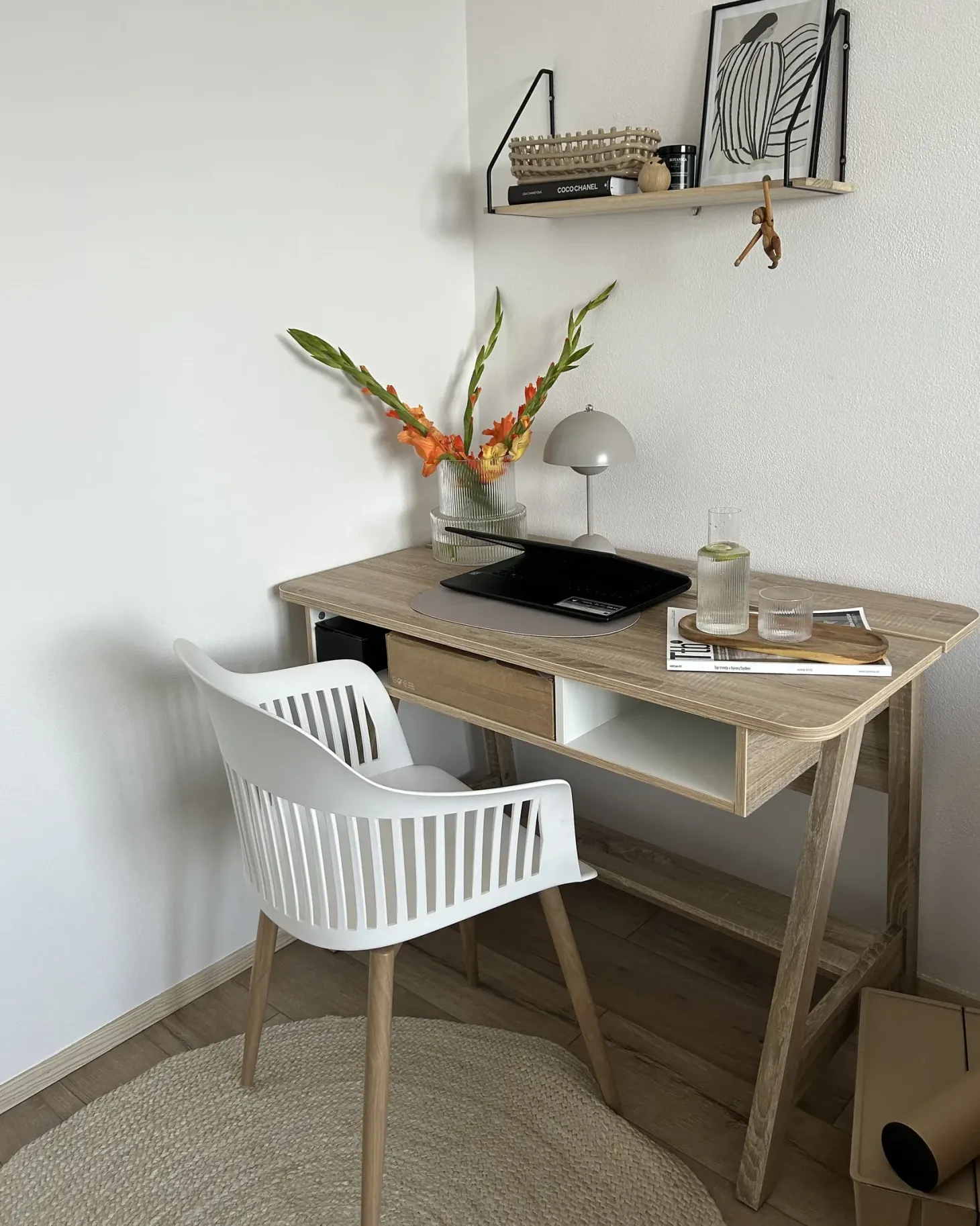 Skrivebord JACKSON Hvid 110 cm 60 cm
