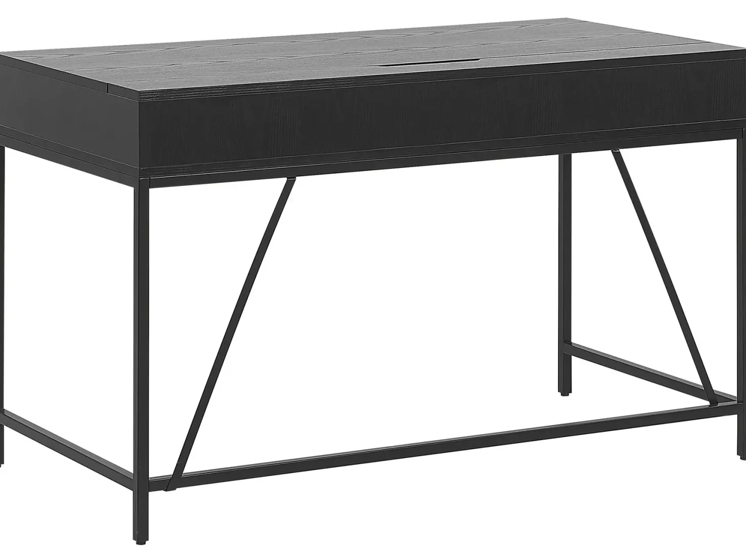 Skrivebord JENA Sort 120 cm 60 cm med skuffer