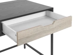 Skrivebord JENA Sort 120 cm 60 cm med skuffer
