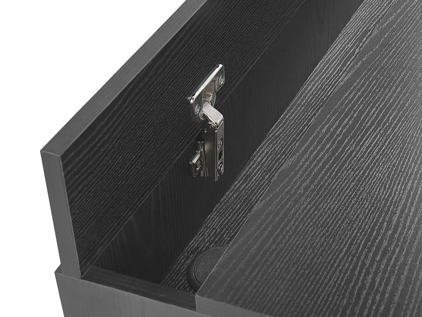 Skrivebord JENA Sort 120 cm 60 cm med skuffer