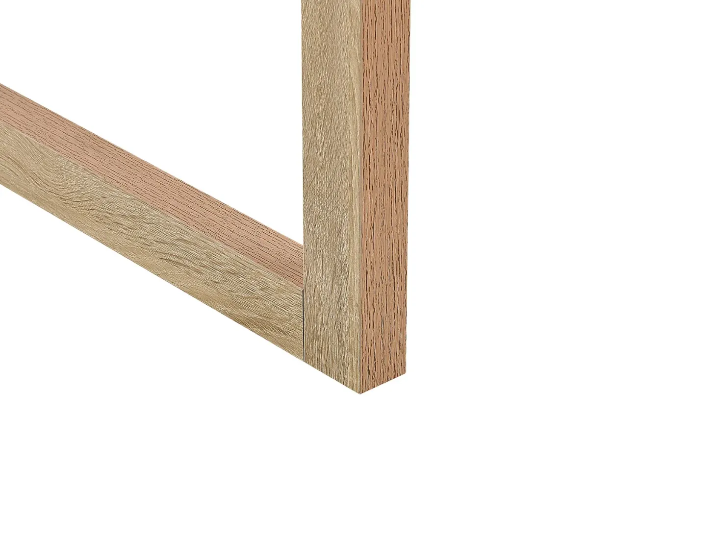Skrivebord JOHNSON Brun/hvid 112 cm 50 cm med opbevaring