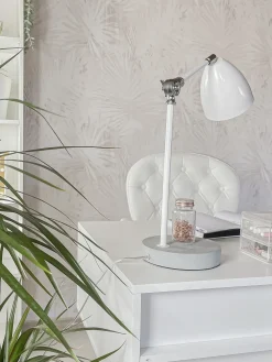 Skrivebord LEVIN Hvid 110 cm 55 cm med skuffer
