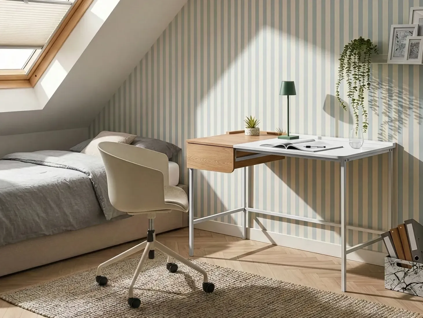 Skrivebord OCATE Hvid 120 cm 60 cm