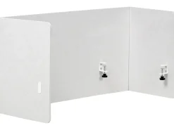 Skrivebordsdeler SOLOA 210 x 61 cm Cremehvid
