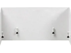 Skrivebordsdeler SOLOA 210 x 61 cm Cremehvid