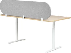 Skrivebordsdeler SPARKY 180 x 40 cm Lysegrå