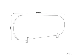 Skrivebordsdeler SPARKY 180 x 40 cm Lysegrå