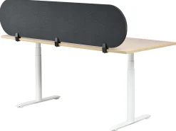 Skrivebordsdeler SPARKY 180 x 40 cm Mørkegrå