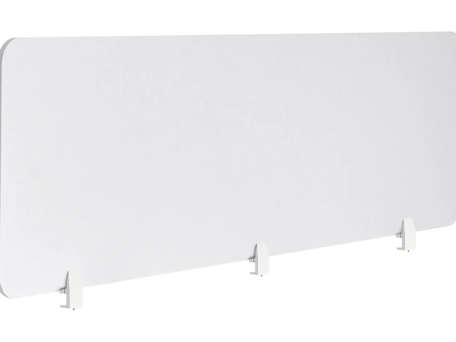 Skrivebordsdeler SPLIT 180 x 50 cm Cremehvid
