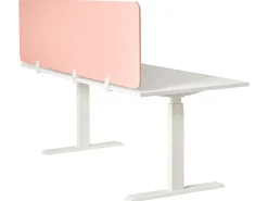 Skrivebordsdeler SPLIT 180 x 50 cm Ferskenagtig lyserød