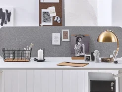 Skrivebordsdeler WALLY 180 x 40 cm Lysegrå