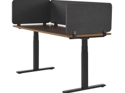 Skrivebordsdeler WALLY 80 x 40 cm Mørkegrå