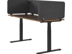 Skrivebordsdeler WALLY 160 x 40 cm Mørkegrå