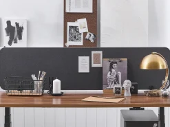 Skrivebordsdeler WALLY 160 x 40 cm Mørkegrå