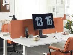 Skrivebordsdeler WALLY 180 x 40 cm Murstensrød