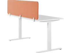Skrivebordsdeler WALLY 180 x 40 cm Murstensrød