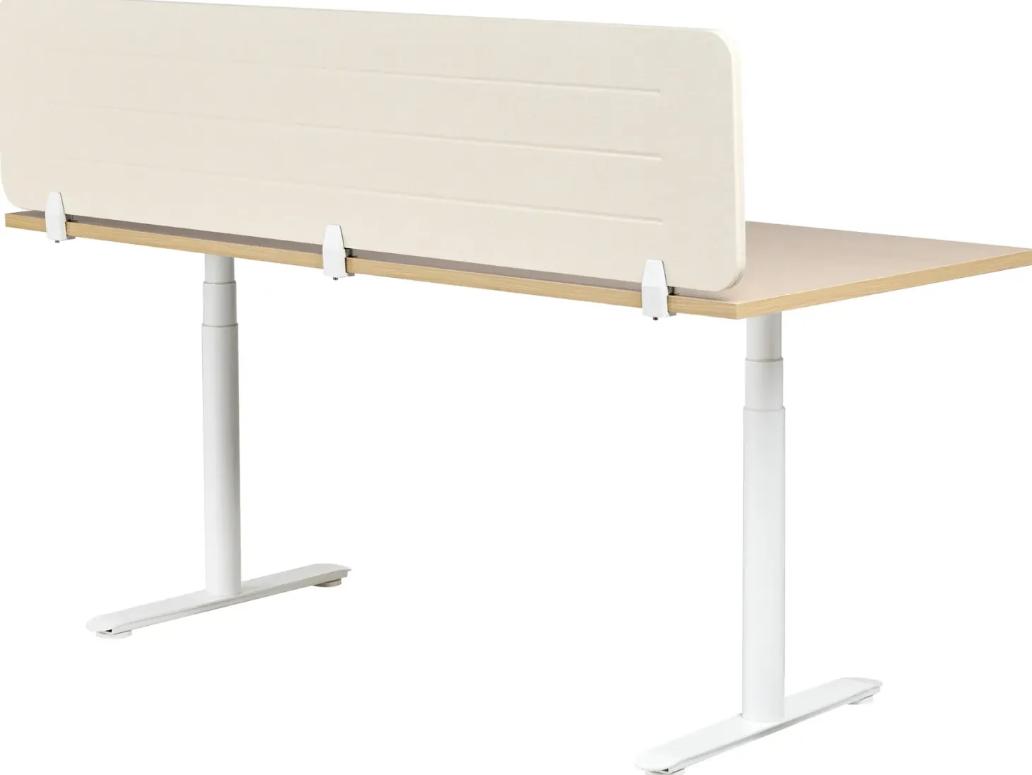 Skrivebordsdeler ZIGGY 180 x 40 cm Lys Beige