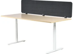 Skrivebordsdeler ZIGGY 180 x 40 cm Mørkegrå