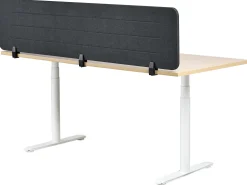 Skrivebordsdeler ZIGGY 180 x 40 cm Mørkegrå