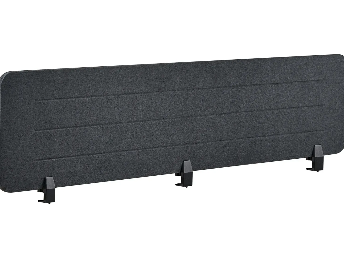 Skrivebordsdeler ZIGGY 180 x 40 cm Mørkegrå