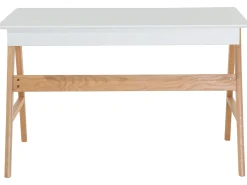 Skrivebord SHESLAY Hvid 120 cm 70 cm med skuffer