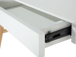 Skrivebord SHESLAY Hvid 120 cm 70 cm med skuffer