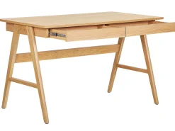 Skrivebord SHESLAY Lysebrun 120 cm 70 cm med skuffer